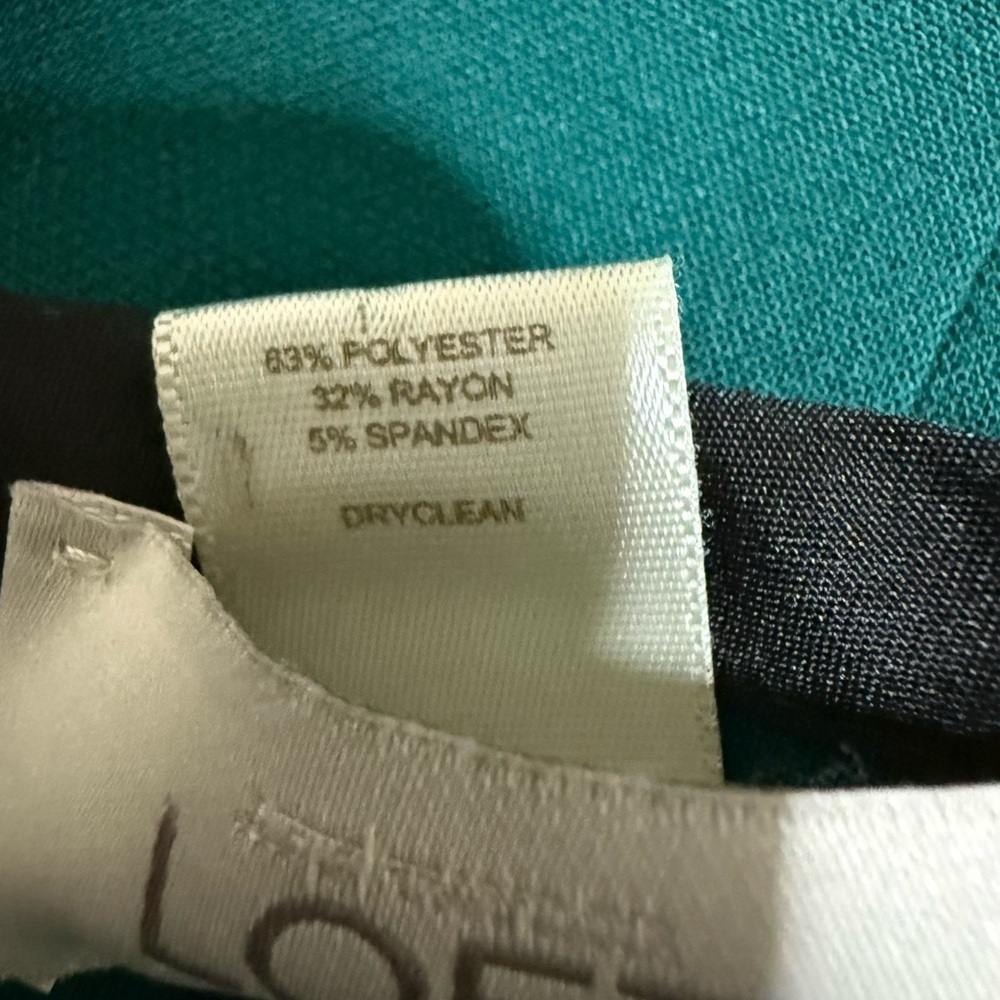 LOFT Elegant Green Sleeveless Dress - Picture 3 of 8